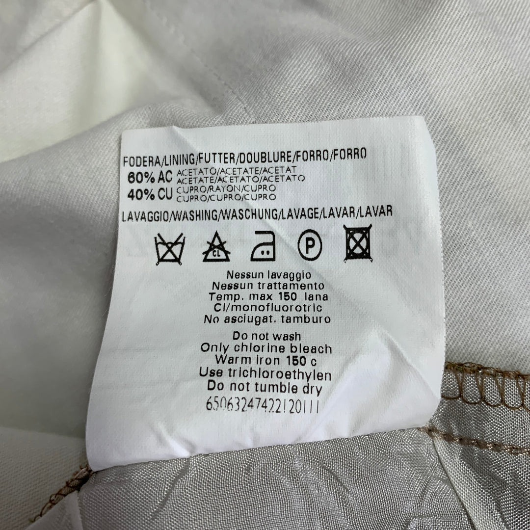 ZANELLA Size 34 Beige Textured Acetate Blend Pleated Dress Pants – Sui  Generis Designer Consignment