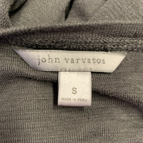 JOHN VARVATOS Size S Black Cotton Crew Neck T-shirt