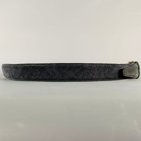 SAKS FIFTH AVENUE Size 42 Navy Suede Belt