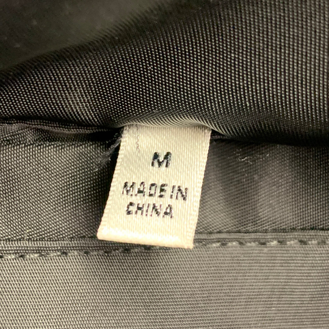 7 FOR ALL MANKIND Size M Black Mustard Reversible Nylon Bomber Jacket