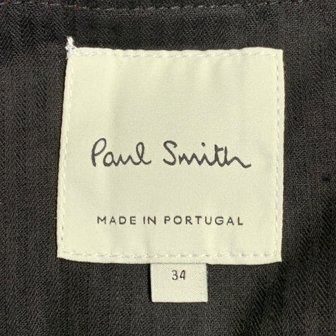 Pantalon habillé fuselé plissé PAUL SMITH en twill de coton rouille taille 34