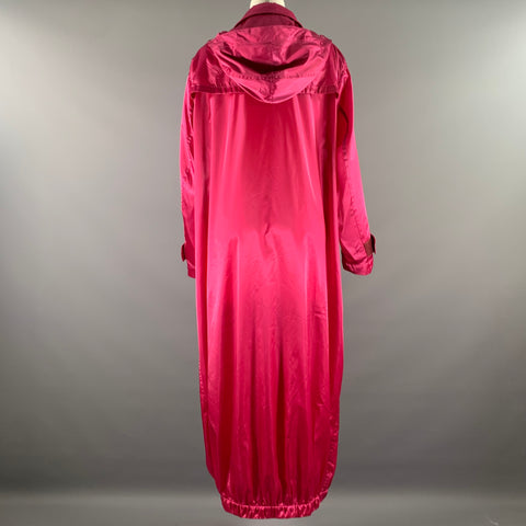 TOM FORD Size S Pink Silk Blend Zip  Snaps Coat