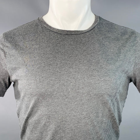 EMPORIO ARMANI Size S Grey Green Cotton Jersey Crew Neck T-shirt