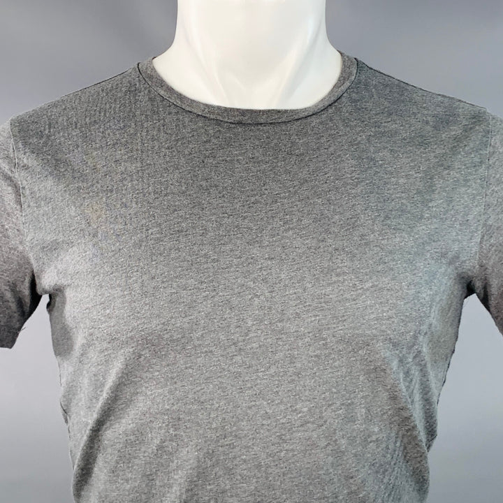 EMPORIO ARMANI Size S Grey Green Cotton Jersey Crew Neck T-shirt