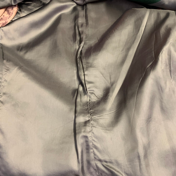 PAUL SMITH Size 38 Forest Green Wool Cashmere Peak Lapel Coat
