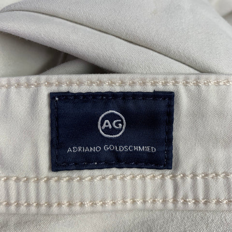 ADRIANO GOLDSCHMIED Size 31 Graduate Beige Cotton Blend 5 Pockets Jeans