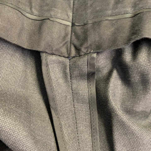 BROOKS BROTHERS Size 41 Regular Grey Charcoal Wool Regent Fit Notch Lapel Suit