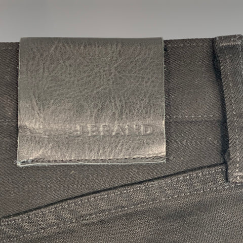 J.BRAND Size 32 Kane Black Cotton Blend Slim Straight Jeans