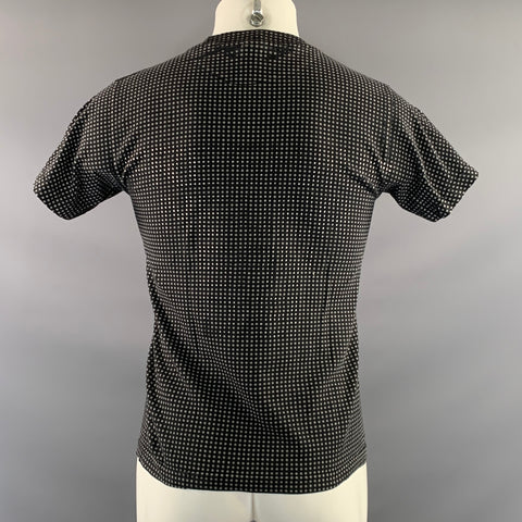 FRESHJIVE Size S Grey Skull Cotton Crew Neck T Shirt