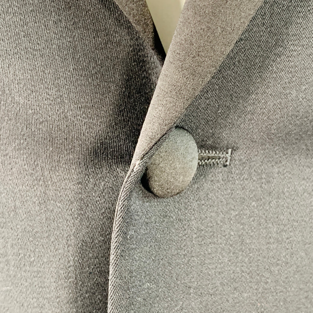 INDOCHINO Size M Black Wool Notch Lapel Tuxedo