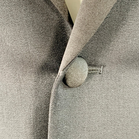 INDOCHINO Size M Black Wool Notch Lapel Tuxedo