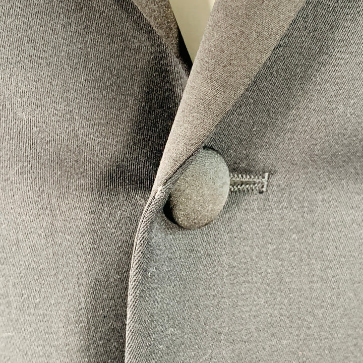 INDOCHINO Size M Black Wool Notch Lapel Tuxedo