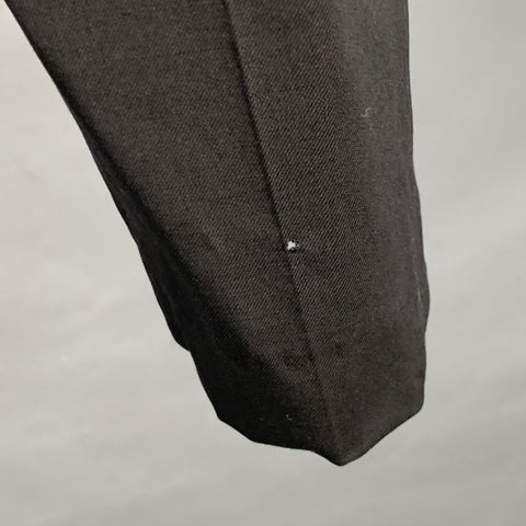 DSQUARED2 Size 38 Black Virgin Wool Blend Flat Front Dress Pants