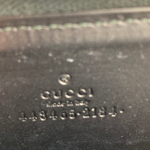 GUCCI Size One Size Black Multi-Color Monogram Leather Wallet