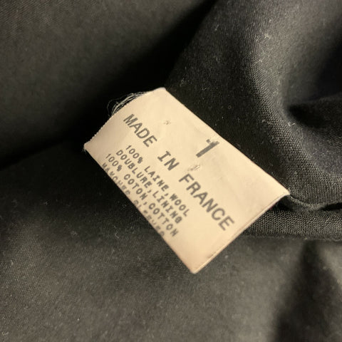 AGNÈS B. Size S Black Wool Zip Up Jacket