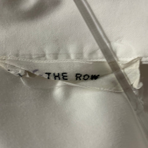 THE ROW Size S White Cotton Blend Shirt