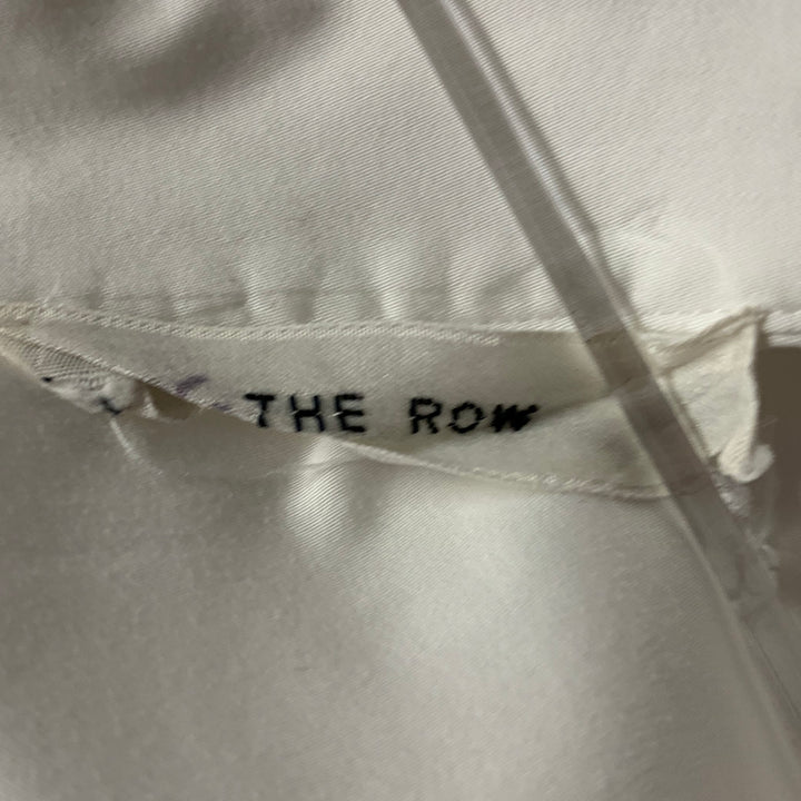 THE ROW Size S White Cotton Blend Shirt
