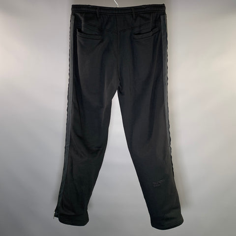 BLOOD BROTHER Size L Black Cotton Wide Leg Casual Pants
