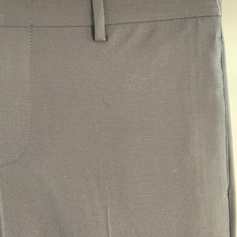 EMPORIO ARMANI Size 34 Navy Wool Blend Tapered Dress Pants