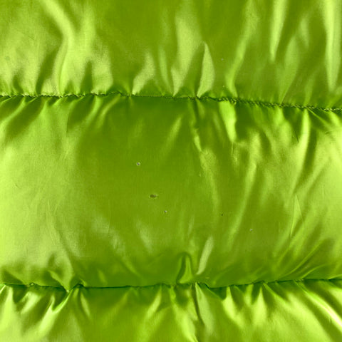 DOUBLET Size M Green White Neon Polyester Puffer Jacket
