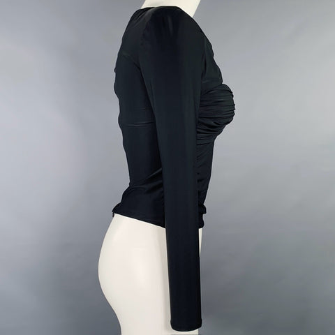 SELF-PORTRAIT Size 4 Black Polyamide Blend Cutout Dress Top