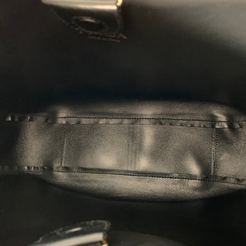 Sac Hobo PRADA City en cuir de veau noir