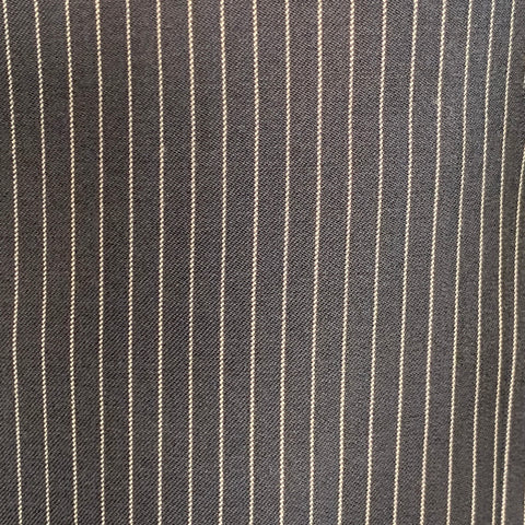 RALPH LAUREN Size 40 Navy Grey Stripe Virgin Wool Notch Lapel Suit