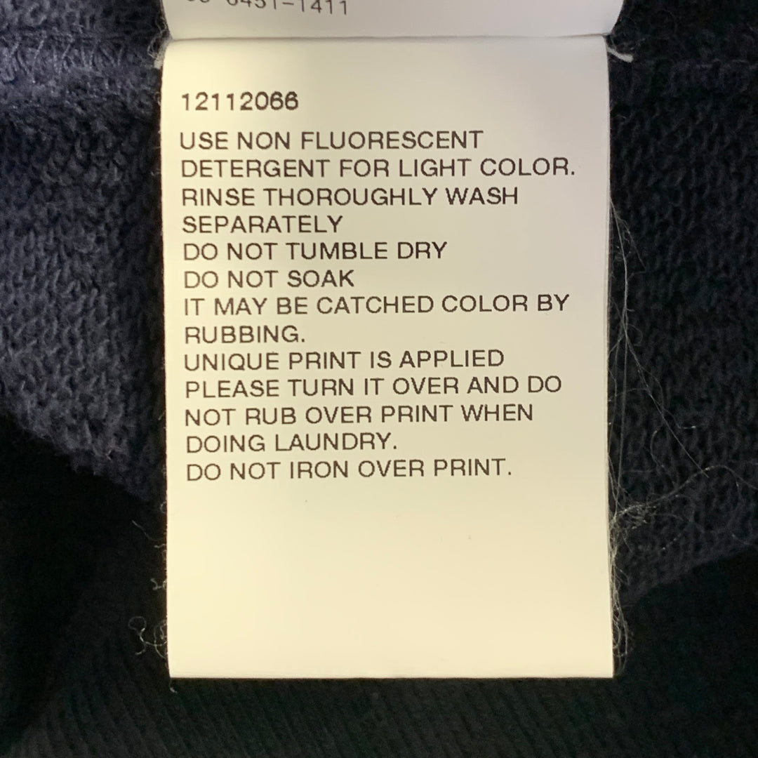 AMBUSH Size M Purple Black Ombre Cotton Logo Patch Sweatshirt