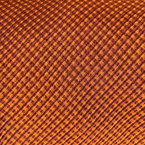 FACONNABLE Orange Copper Textured Silk Tie