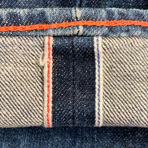 KICKING MULE WORKSHOP Size 31 Indigo Cotton Button Fly Jeans