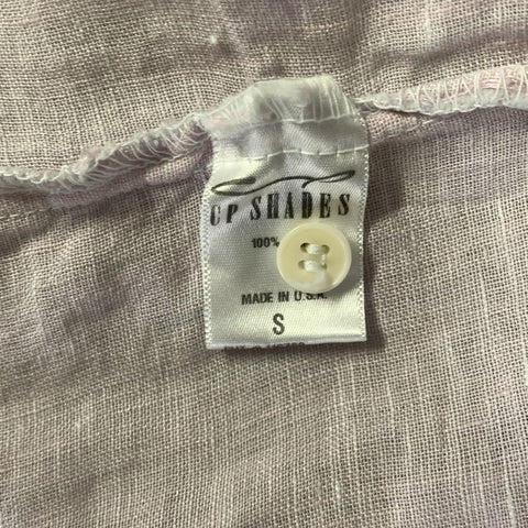 CP SHADES Size S Purple Lavender Linen Shirt