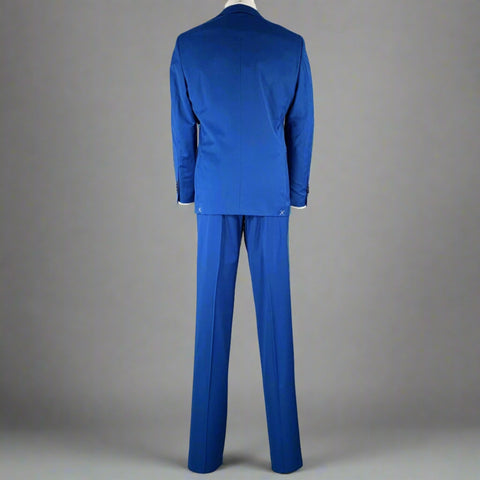 JOSEPH ABBOUD Size 40 Blue Wool Blend Single Breasted Suit