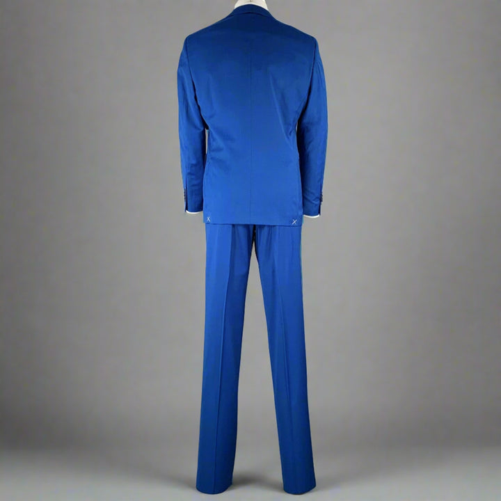 JOSEPH ABBOUD Size 40 Blue Wool Blend Single Breasted Suit
