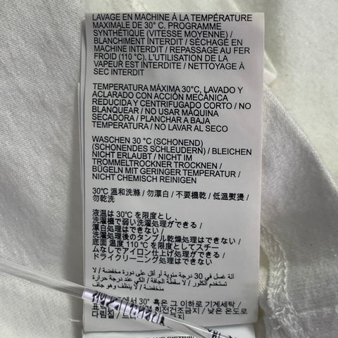 OFF-WHITE FW20 Size XS White Black Logo Cotton Crew-Neck T-shirt