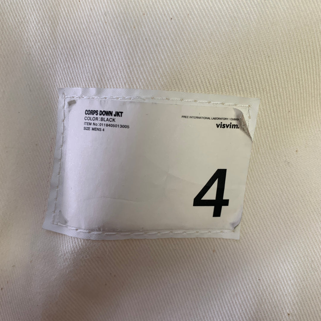 VISVIM Size L Black Nylon Reversible Bomber Jacket