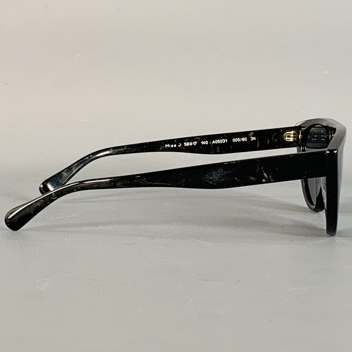 ALAIN MIKLI Miss J Black Acetate Cat Eye Sunglasses