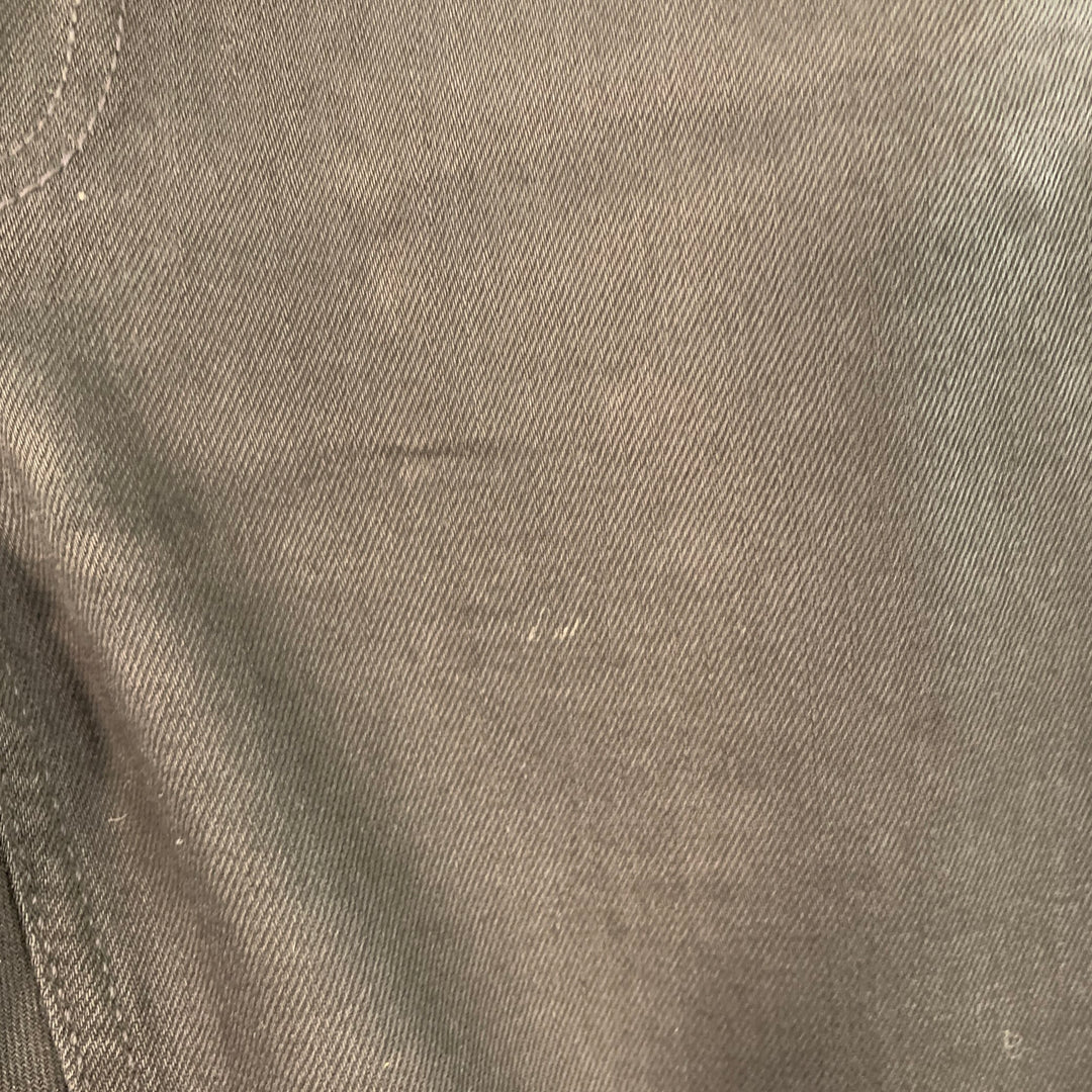 BLK DNM Size 28 Black Cotton Blend Twill Slim Tapered Jeans