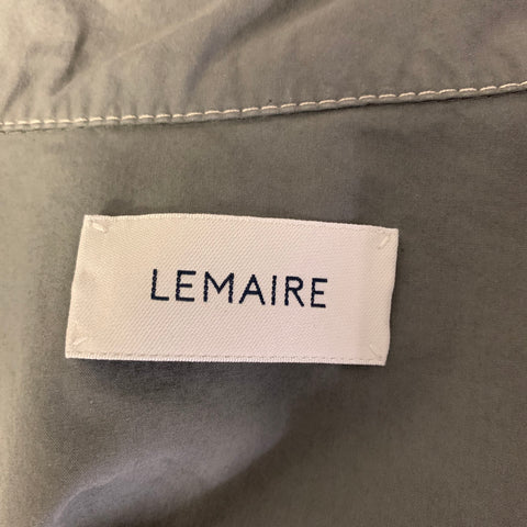 LEMAIRE Size S Grey Cotton Long Sleeve Shirt