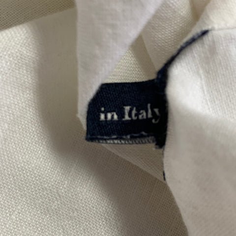 ERMENEGILDO ZEGNA Size M White Spread Collar Long Sleeve Shirt