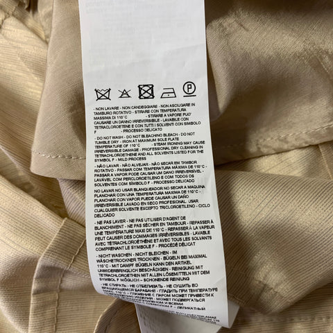 EMPORIO ARMANI Size 36 Gold Polyester Silk Shawl Lapel Sport Coat