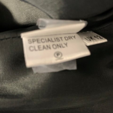 NEIMAN MARCUS Size 8 Grey Silk Ruched Cocktail Dress