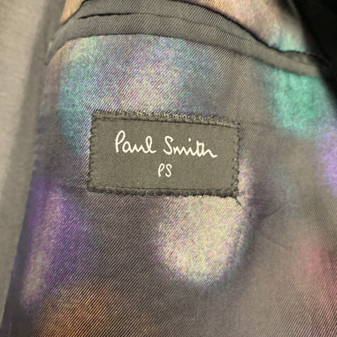 PAUL SMITH Size 38 Grey Wool Mohair Single Breasted Sport Coat
