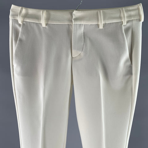 ZADIG & VOLTAIRE Size 30 White Polyester Blend Dress Pants