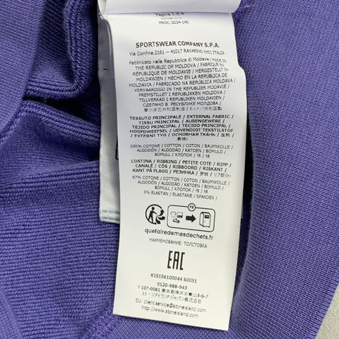 STONE ISLAND Taille XL Pull col rond en coton violet