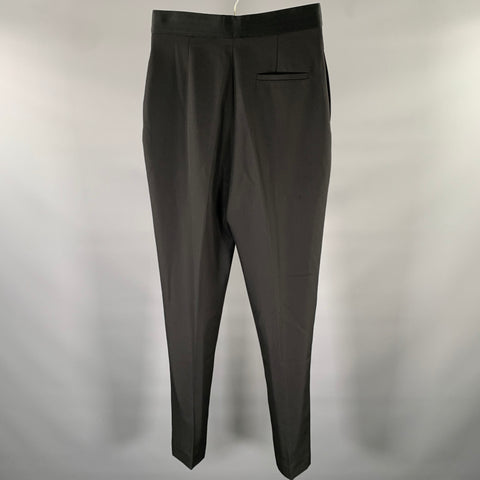HAIDER ACKERMANN Size 30 Black Wool Dress Pants