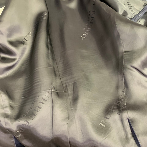 BURBERRY PRORSUM Veste Sport Tuxedo en Laine Vierge Bleu Marine Taille 40
