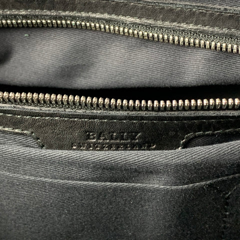 BALLY Black Leather Top Handles Tote Bag
