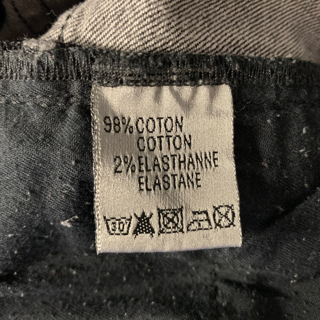 DIOR HOMME Size 31 Grey Wash Cotton Skinny Fit Jeans