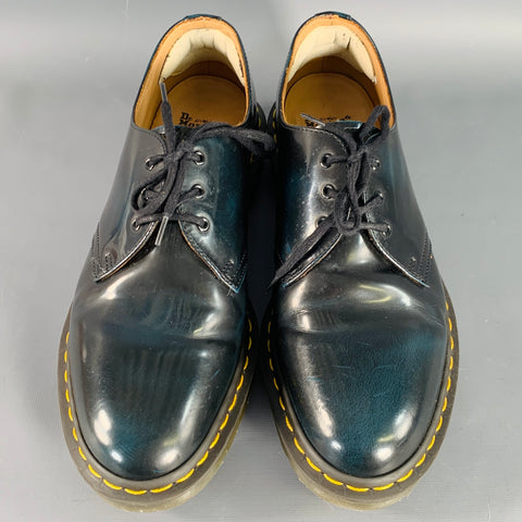CHAUSSURES À LACETS RICHELIEU DOC MARTENS x COMME des GARCONS Taille 44 (UE) en Cuir Verni Bleu Marine