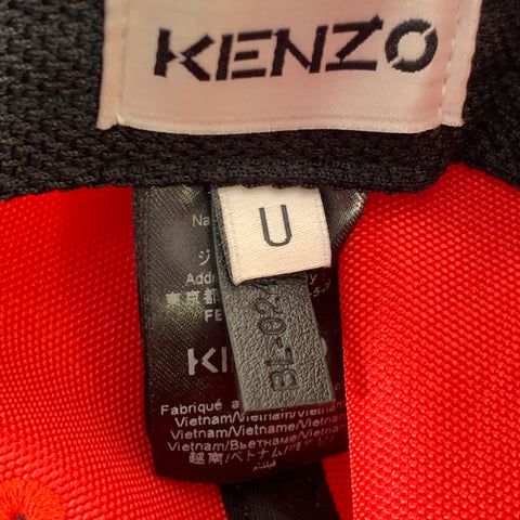 KENZO Kampus Tiger Red Embroidered Polyester Blend Baseball Cap Hat